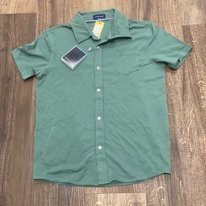 Andy & Evan Boys Cotton Short Sleeve Casual Button-Down